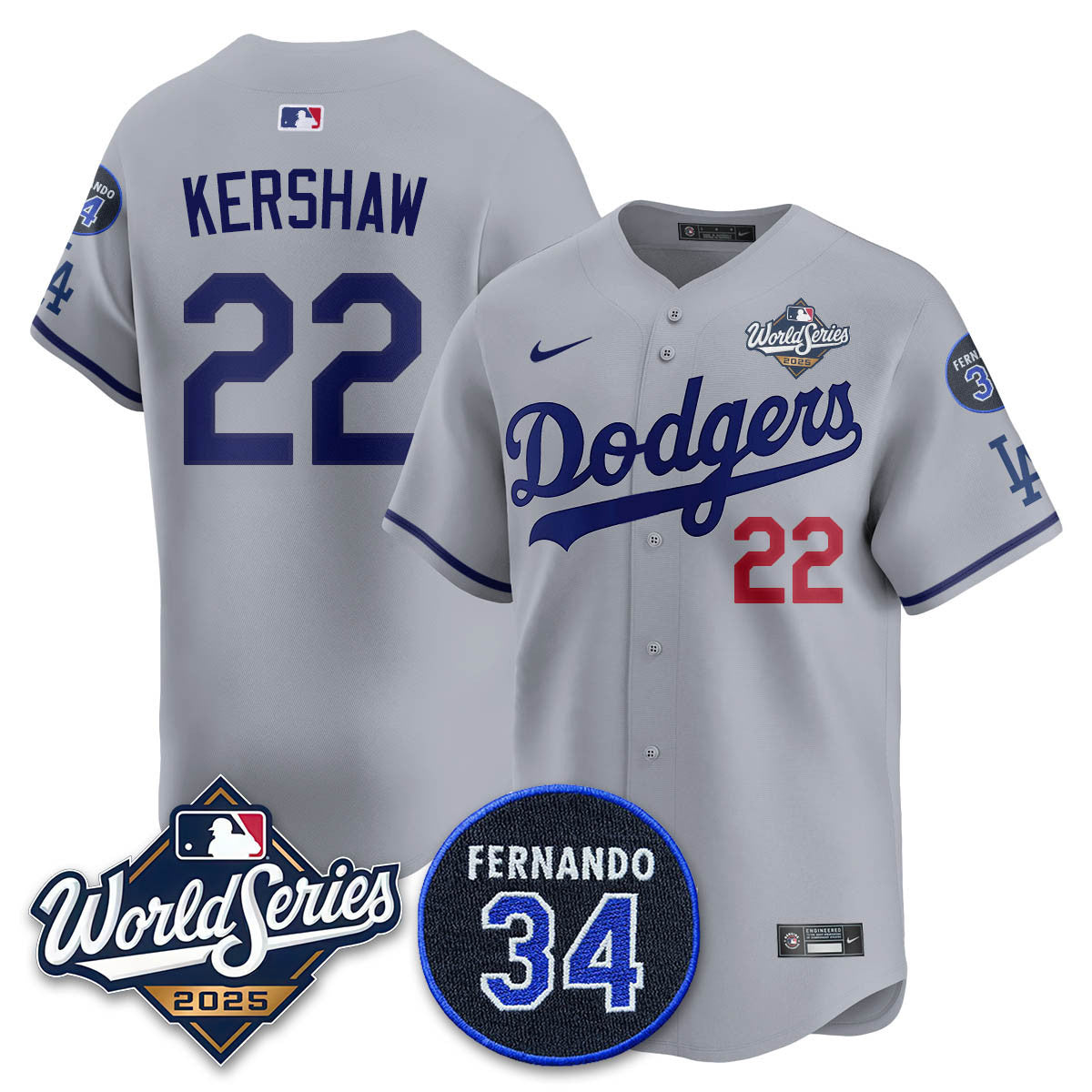 LAD 2025 World Series Champions Jersey N1 - Stitched