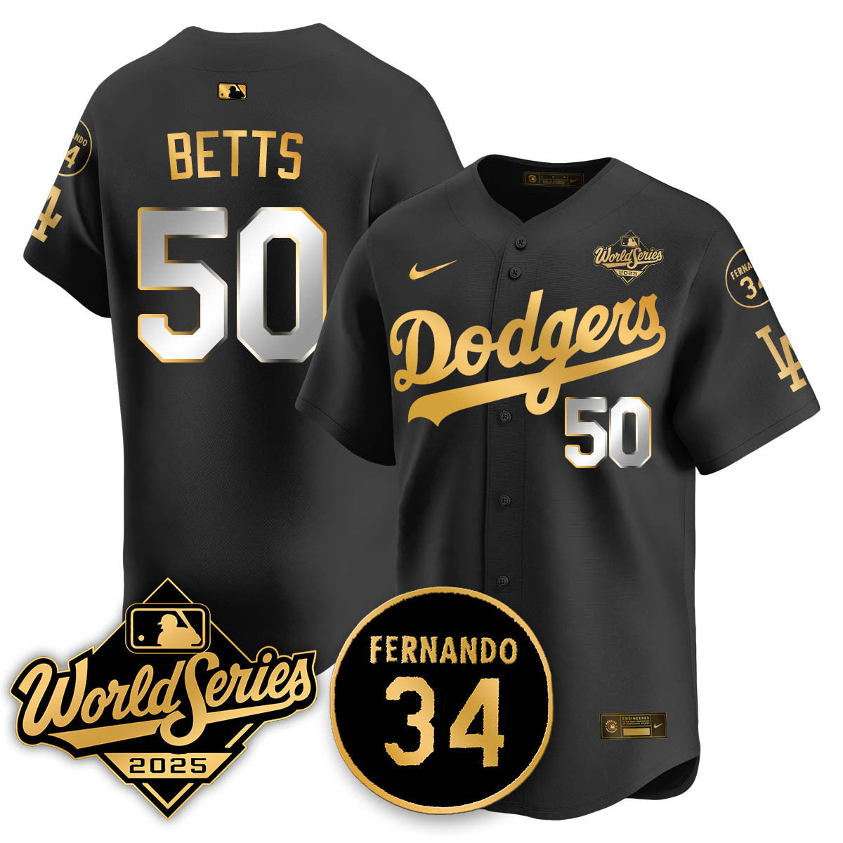 LAD 2025 World Series Champions Jersey N1 - Stitched