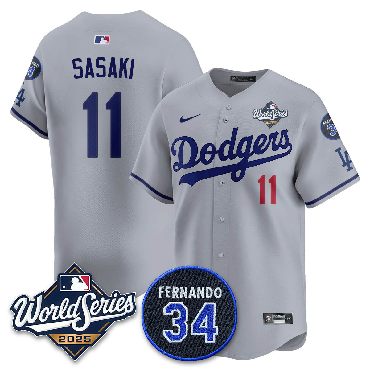 LAD 2025 World Series Champions Jersey N1 - Stitched