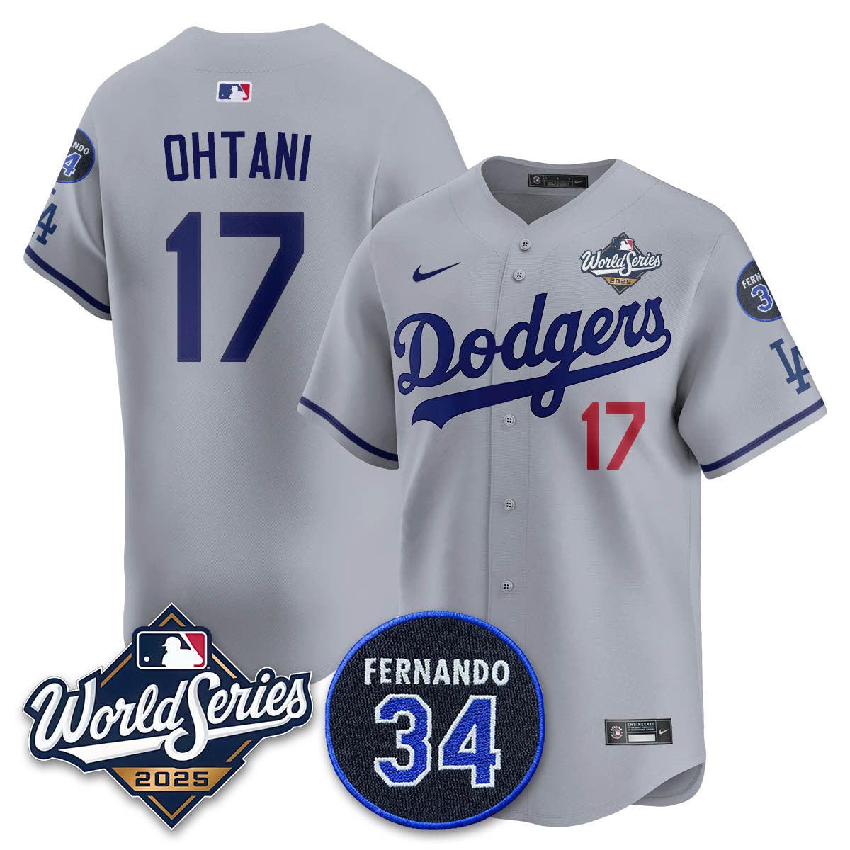 LAD 2025 World Series Champions Jersey N1 - Stitched
