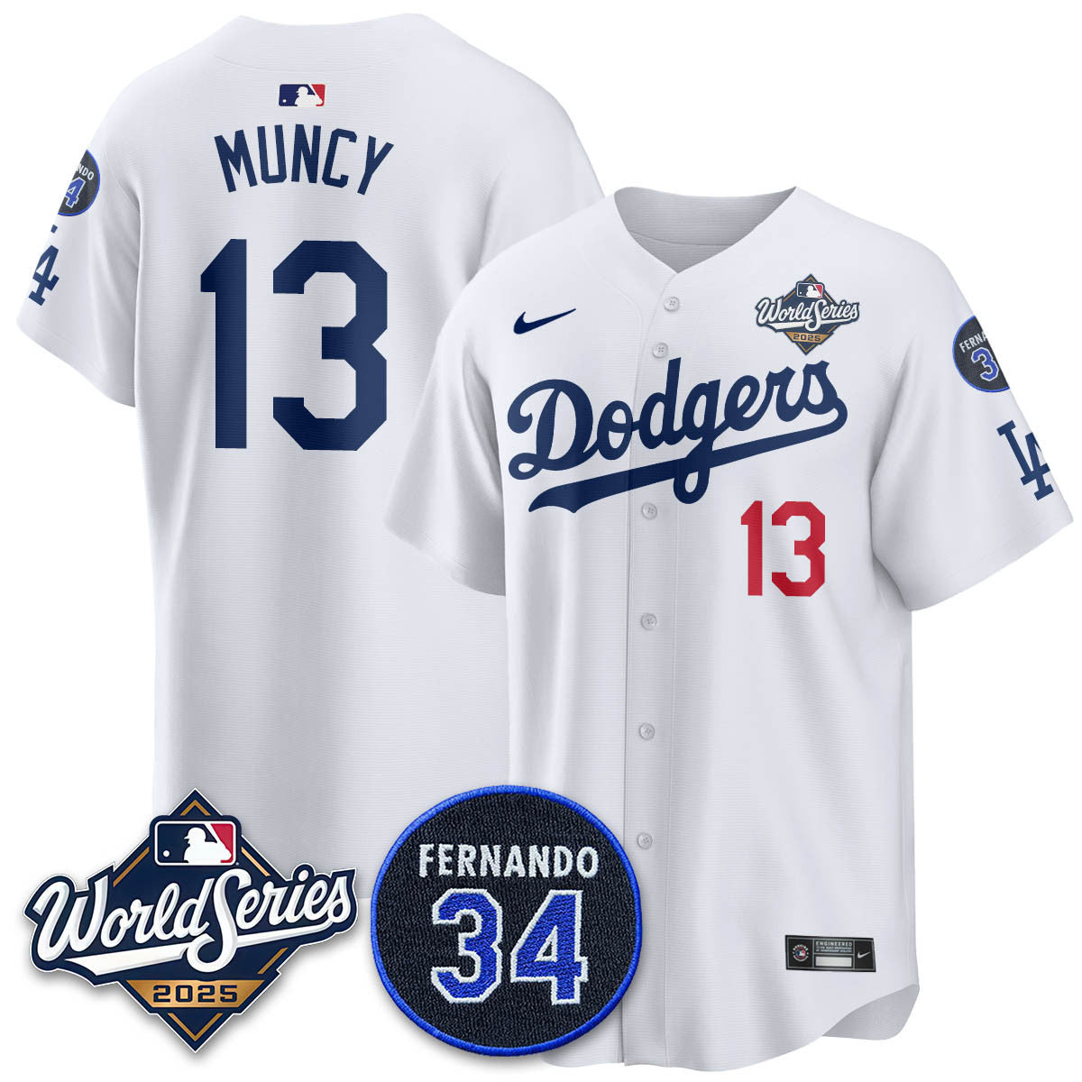 LAD 2025 World Series Champions Jersey N1 - Stitched