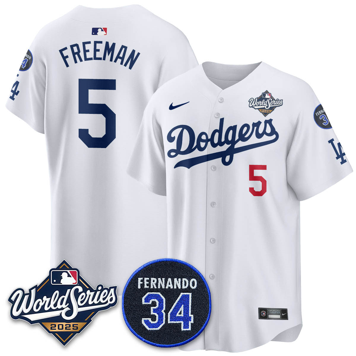LAD 2025 World Series Champions Jersey N1 - Stitched