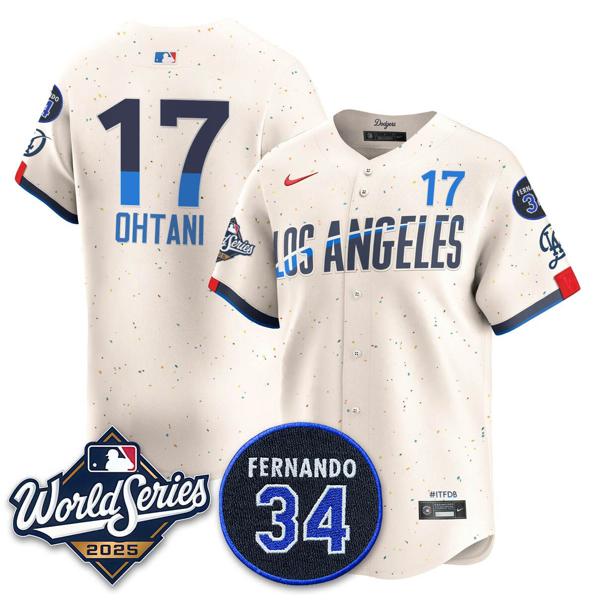 LAD 2025 World Series Champions Jersey N1 - Stitched