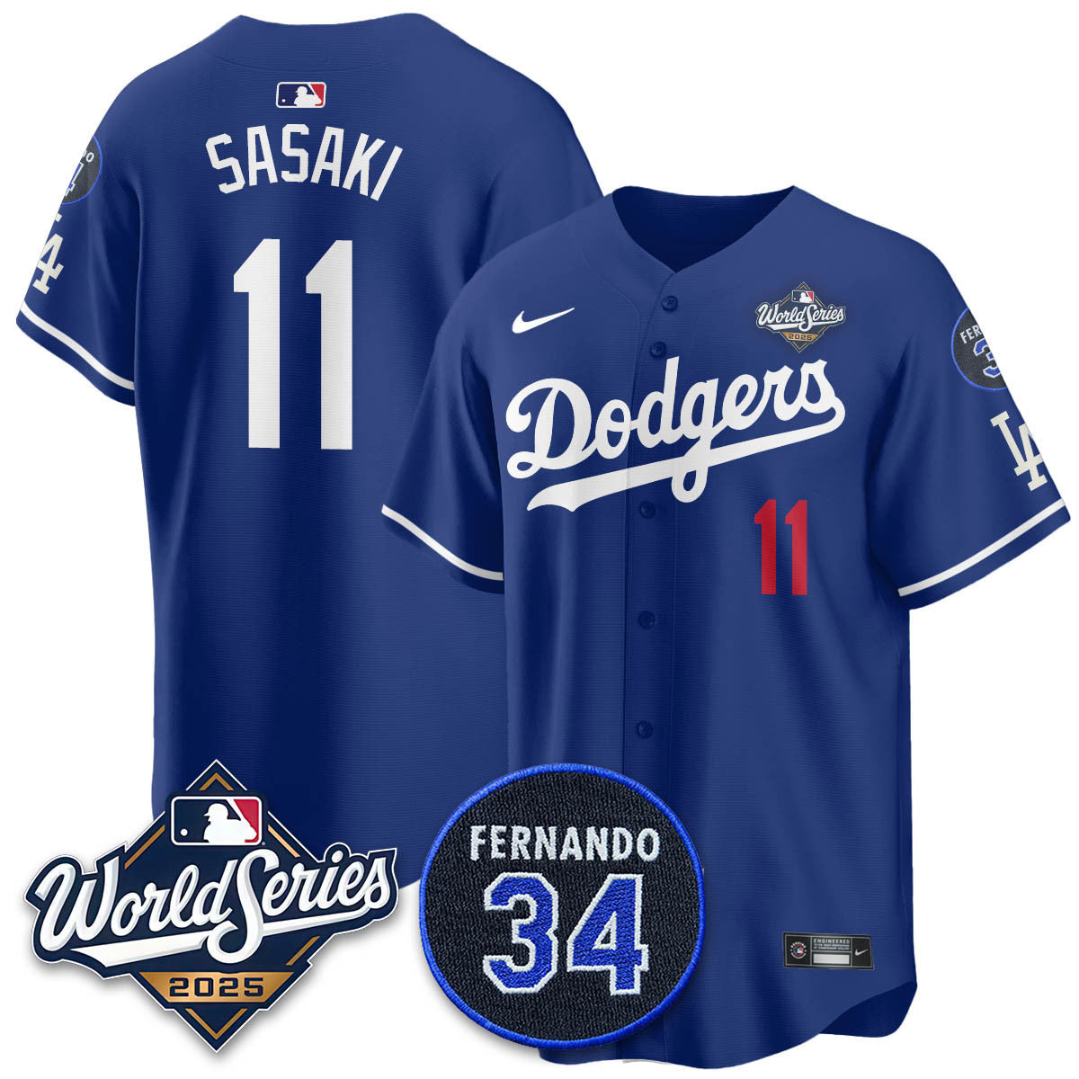LAD 2025 World Series Champions Jersey N1 - Stitched