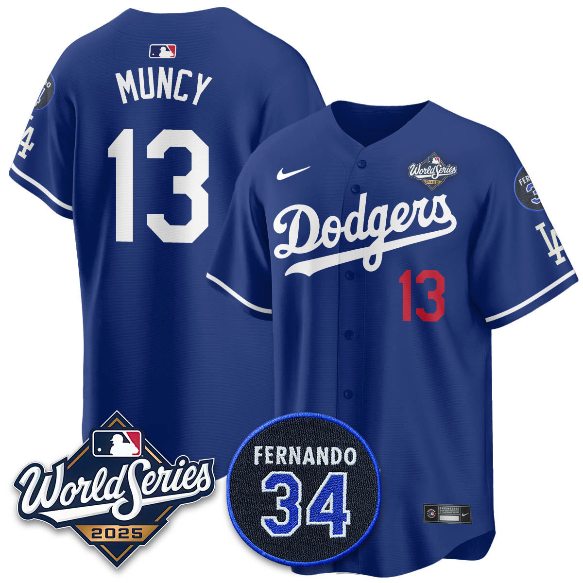 LAD 2025 World Series Champions Jersey N1 - Stitched