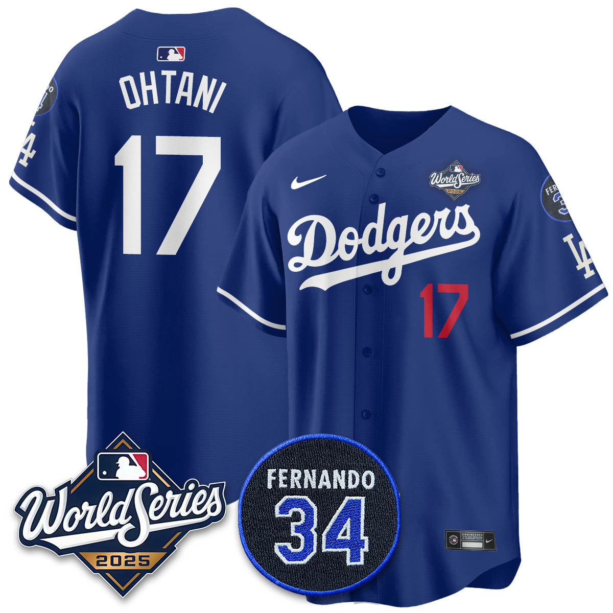 LAD 2025 World Series Champions Jersey N1 - Stitched