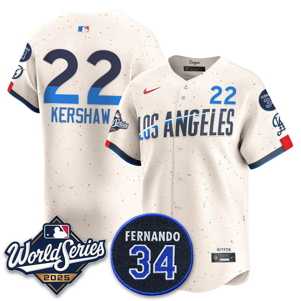 LAD 2025 World Series Champions Jersey N1 - Stitched