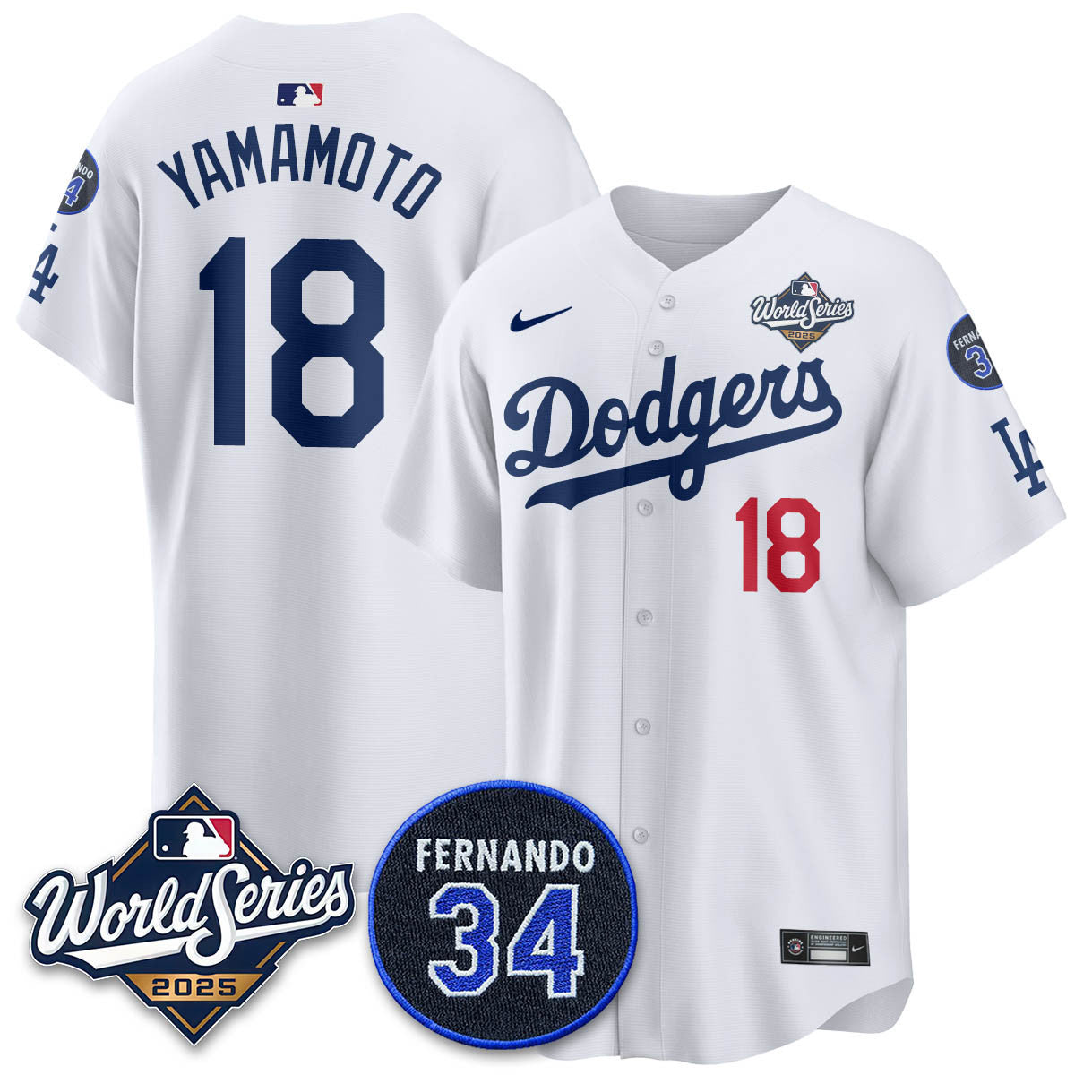 LAD 2025 World Series Champions Jersey N1 - Stitched