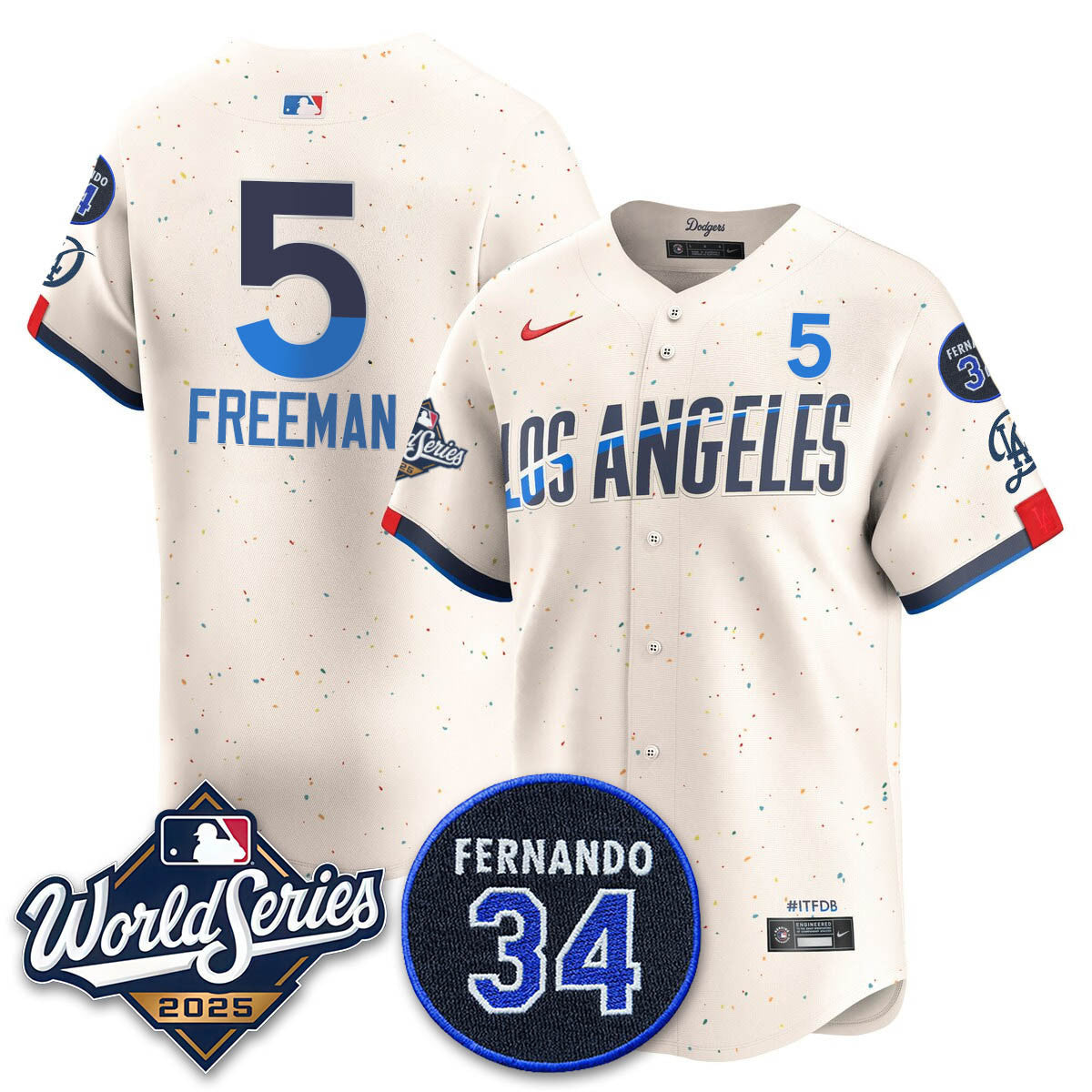 LAD 2025 World Series Champions Jersey N1 - Stitched