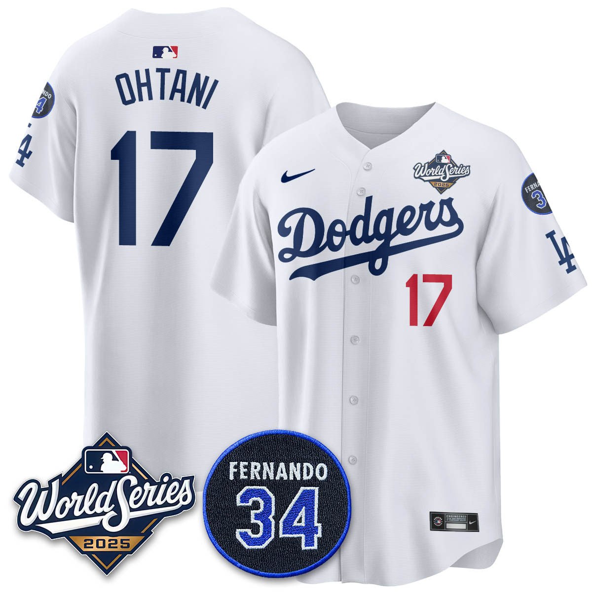 LAD 2025 World Series Champions Jersey N1 - Stitched