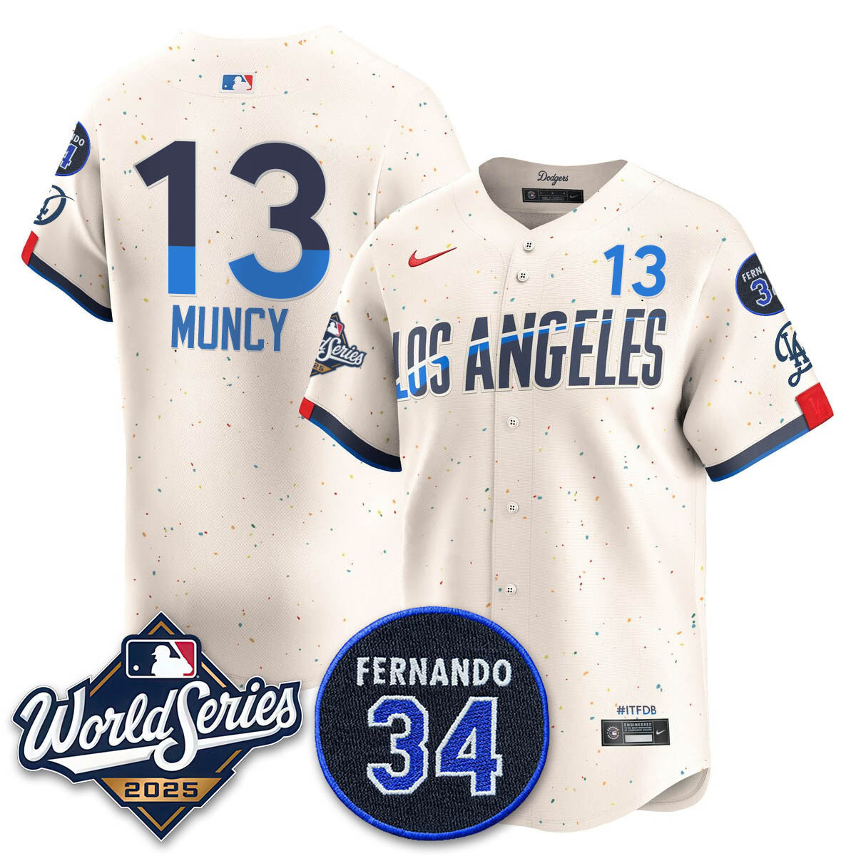 LAD 2025 World Series Champions Jersey N1 - Stitched