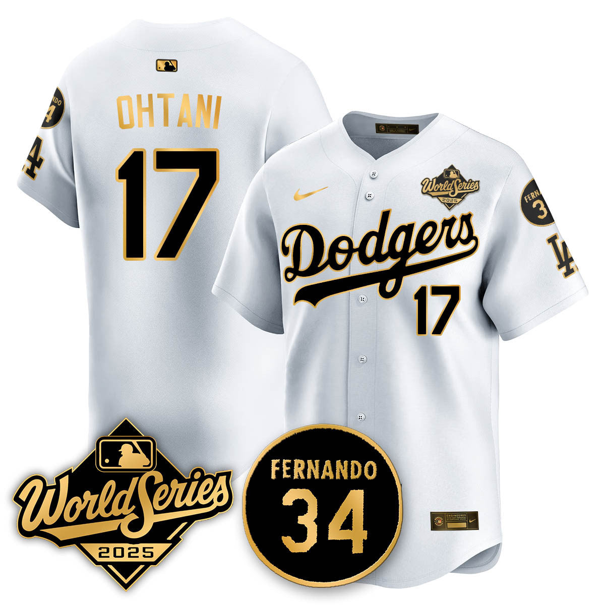 LAD 2025 World Series Champions Jersey N1 - Stitched