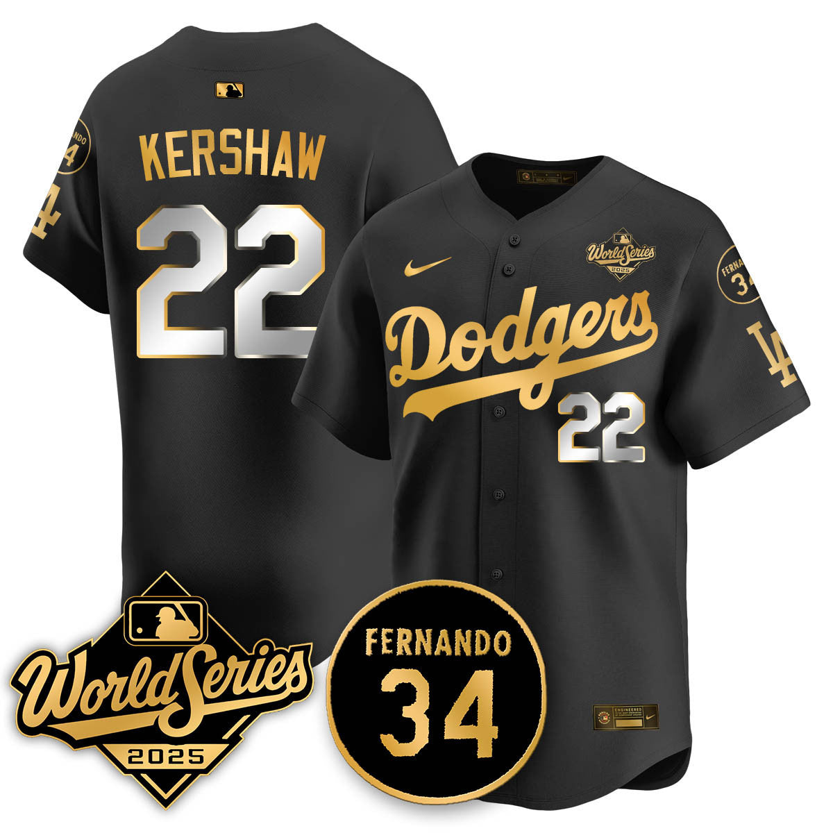 LAD 2025 World Series Champions Jersey N1 - Stitched
