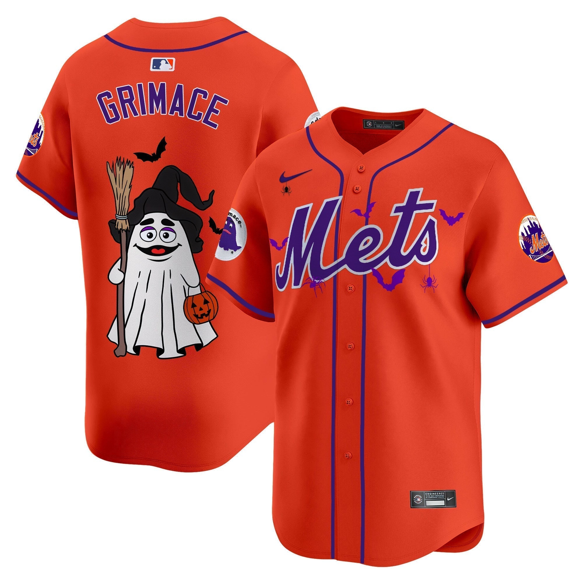 Mets Grimace Halloween Vapor Premier Limited Jersey V2- Printed