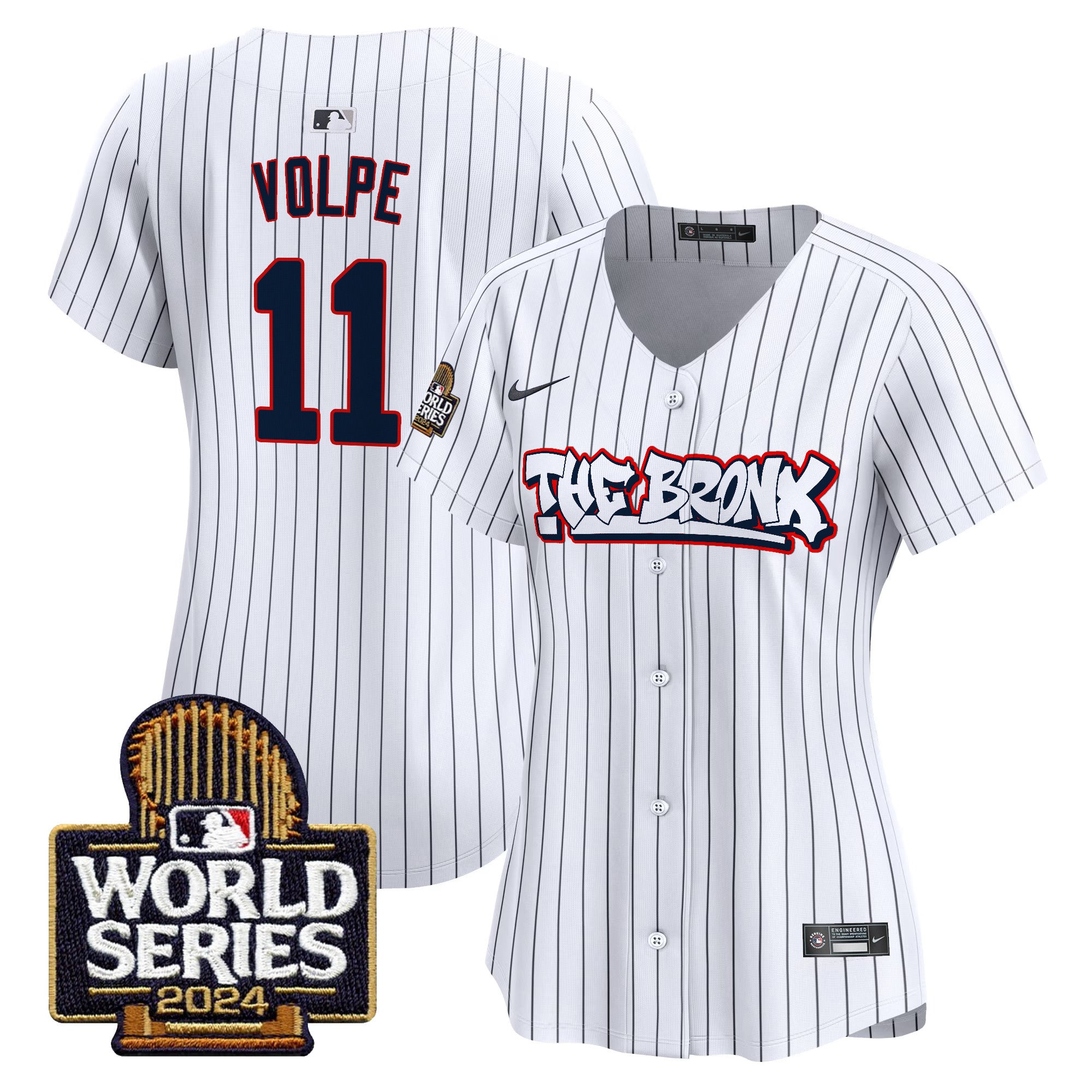 Women's Yankees The Bronx 2024 World Series Vapor Premier Limited Jersey - All Stitched