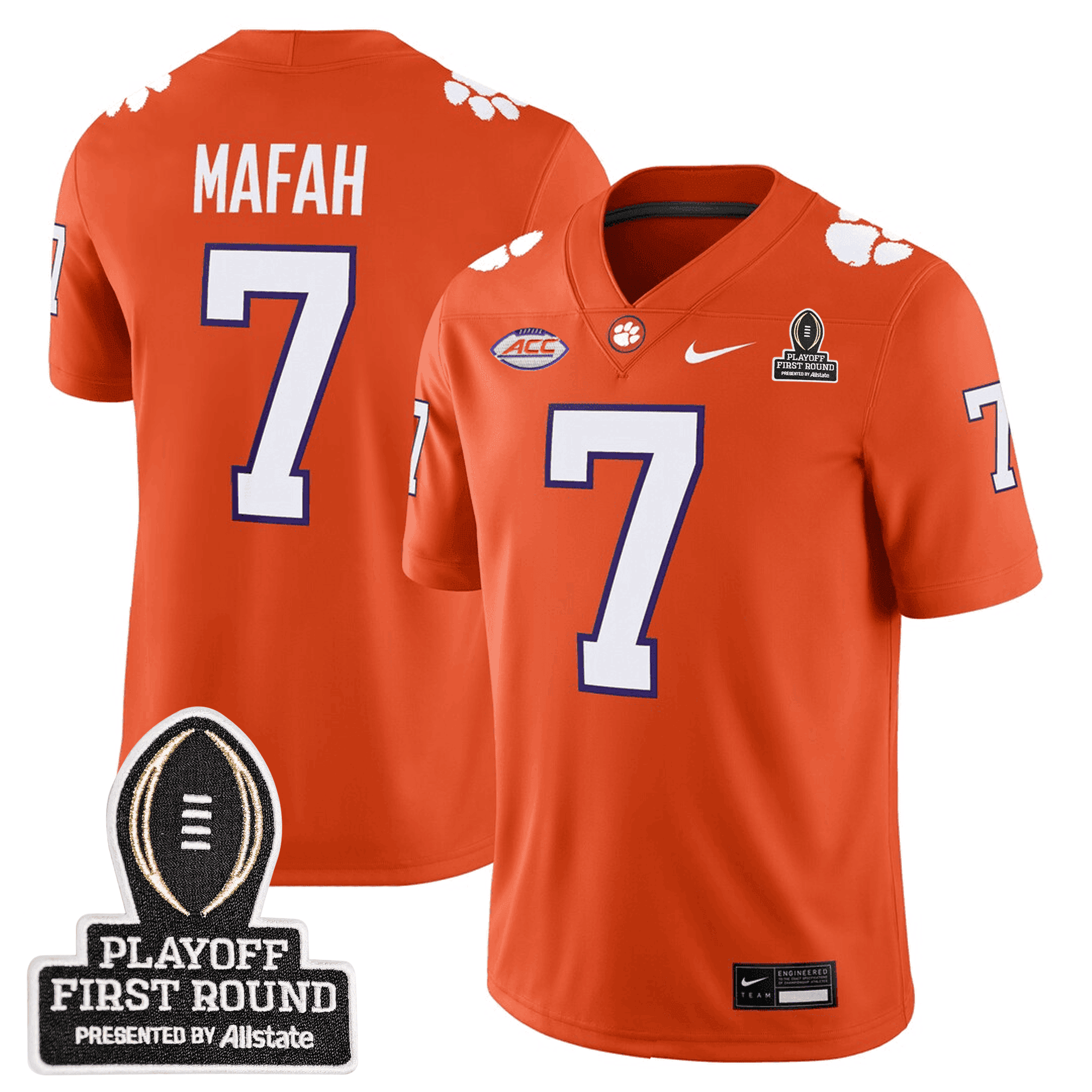 Men's Clemson Tigers 24/25 Jersey - CFP First Round Patch