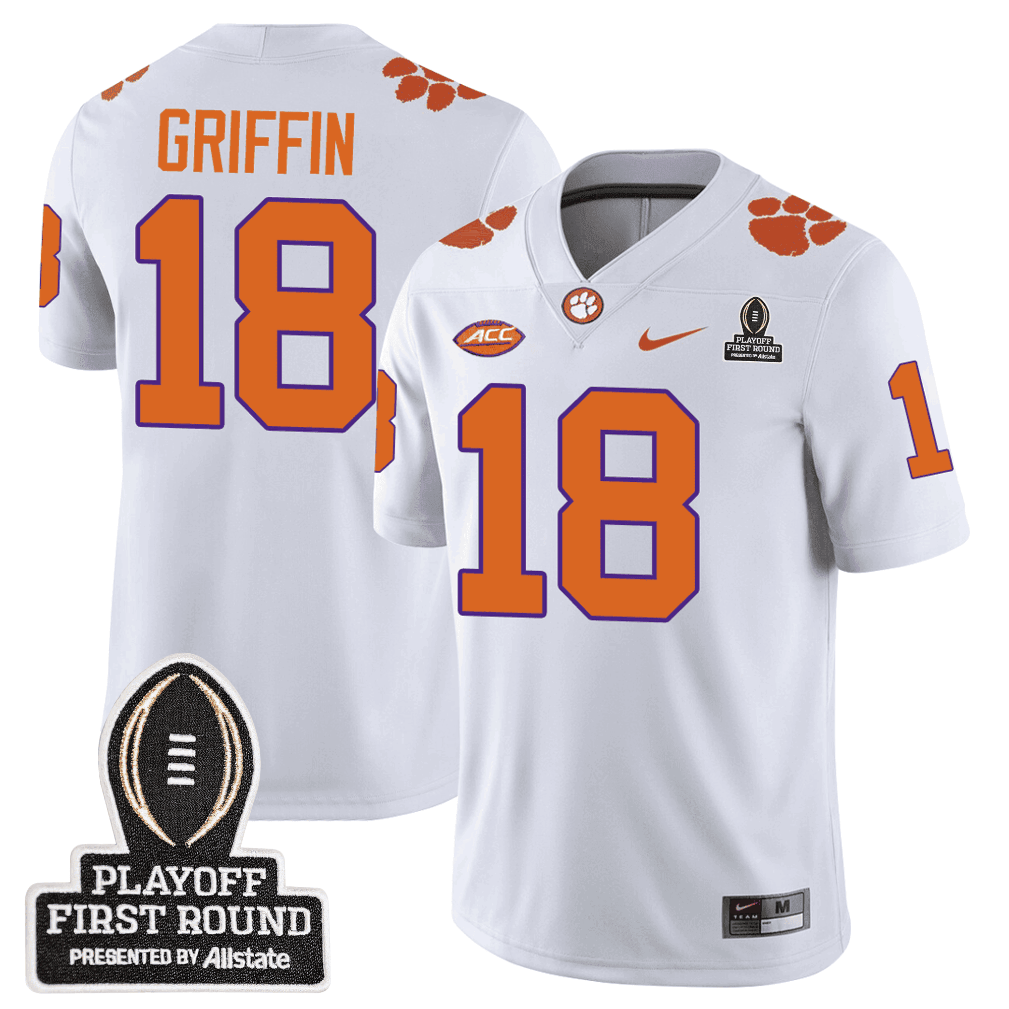 Men's Clemson Tigers 24/25 Jersey - CFP First Round Patch