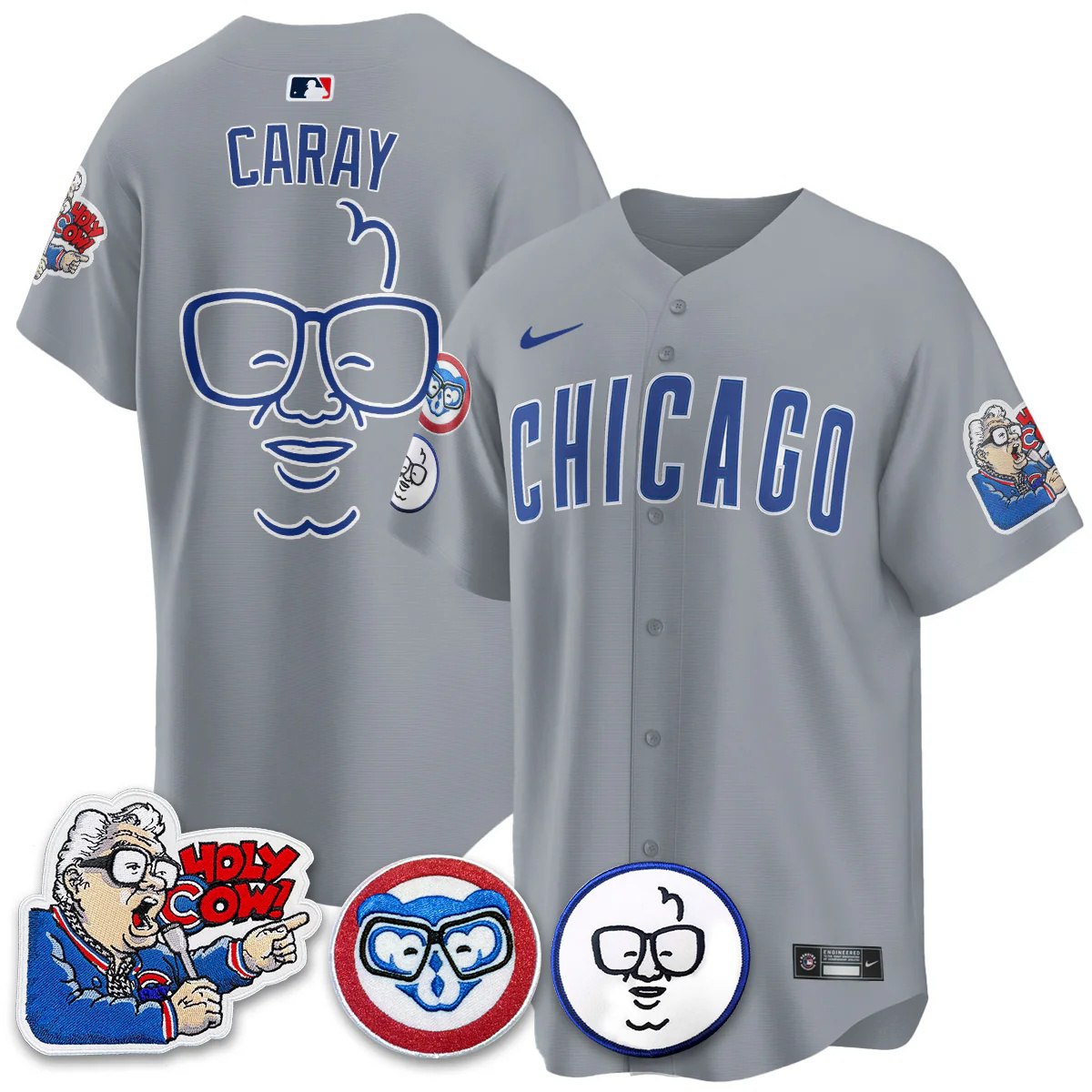 CHC Limited Jersey - Harry Caray "Holy Cow" Patch - Stitched