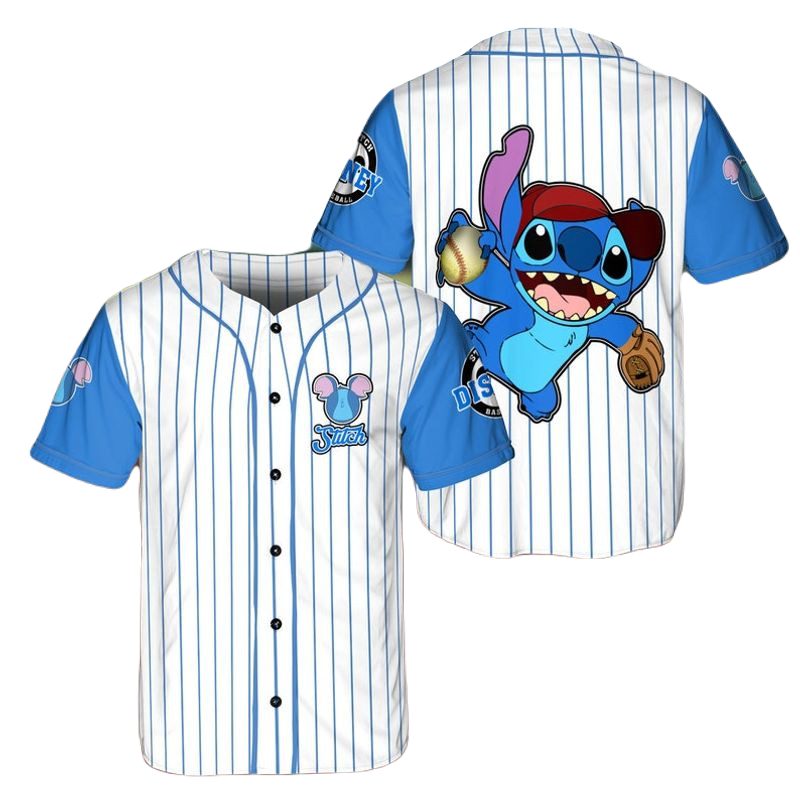 Stitch Baseball Jersey - Fun Disney Sportswear For Kids &amp; Adults